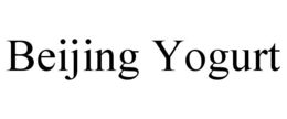 BEIJING YOGURT trademark