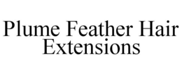 PLUME FEATHER HAIR EXTENSIONS trademark