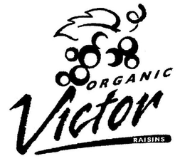 VICTOR ORGANIC RAISINS trademark
