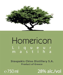 HOMERICON LIQUEUR MASTIHA STOUPAKIS CHIOS DISTILLERY S.A. PRODUCT OF GREECE trademark