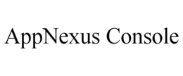 APPNEXUS CONSOLE trademark