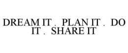 DREAM IT . PLAN IT . DO IT . SHARE IT trademark