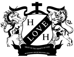 H LOVE H TRUST IN THE TRINITY OF GOD HUTCHINSON HOUSE HOLINESS LABEL trademark