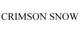 CRIMSON SNOW trademark