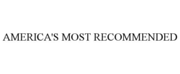 AMERICA'S MOST RECOMMENDED trademark