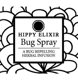 HIPPY ELIXIR BUG SPRAY A BUG REPELLING HERBAL INFUSION trademark