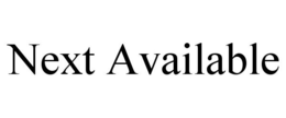 NEXT AVAILABLE trademark