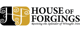 HF HOUSE OF FORGINGS REVIVING THE SPLENDOR OF WROUGHT IRON trademark