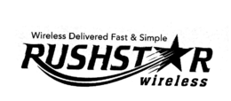 RUSHSTAR WIRELESS WIRELESS DELIVERED FAST & SIMPLE trademark
