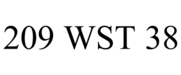 209 WST 38 trademark