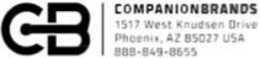 CB COMPANION BRANDS 1517 WEST KNUDSEN DRIVE PHOENIX, AZ 85027 USA 888-849-8655 trademark