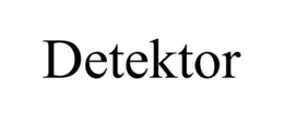 DETEKTOR trademark