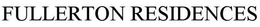 FULLERTON RESIDENCES trademark