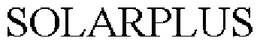 SOLARPLUS trademark