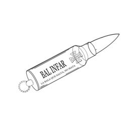 BALINFAR LA BALA QUE SALVA, NO MATA trademark