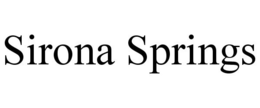SIRONA SPRINGS trademark