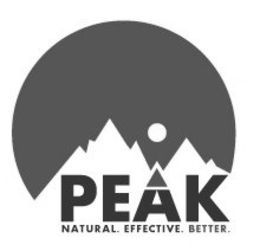 PEAK NATURAL. EFFECTIVE. BETTER. trademark