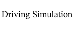 DRIVING SIMULATION trademark