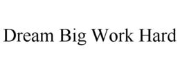 DREAM BIG WORK HARD trademark
