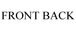 FRONT BACK trademark