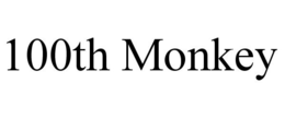100TH MONKEY trademark