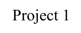 PROJECT 1 trademark