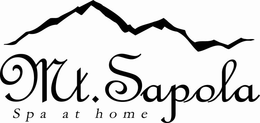 MT. SAPOLA SPA AT HOME trademark