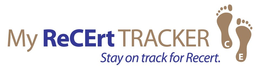 MY RECERT TRACKER STAY ON TRACK FOR RECERT CE trademark