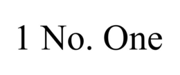 1 NO. ONE trademark