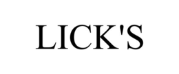 LICK'S trademark