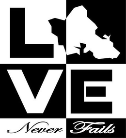 LOVE NEVER FAILS trademark