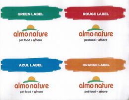 ALMO NATURE PET FOOD + ALMORE ALMO NATURE PET FOOD + ALMORELMO NATURE PET FOOD + ALMOREALMO NATURE PET FOOD + ALMORE trademark