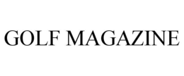 GOLF MAGAZINE trademark