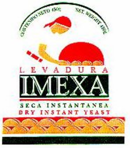 CONTENIDO NETO 150 GR NET WEIGHT 150 GR LEVADURA IMEXA SECA INSTANTANEA DRY INSTANT YEAST trademark