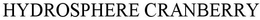 HYDROSPHERE CRANBERRY trademark