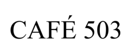 CAFÉ 503 trademark