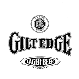 GILT EDGE LAGER BEER TRADE MARK RSB trademark