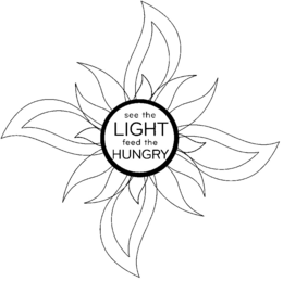 SEE THE LIGHT FEED THE HUNGRY trademark