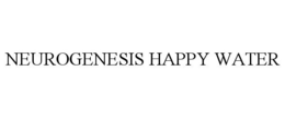 NEUROGENESIS HAPPY WATER trademark