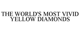 THE WORLD'S MOST VIVID YELLOW DIAMONDS trademark