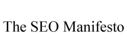 THE SEO MANIFESTO trademark