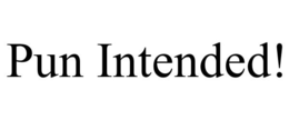 PUN INTENDED! trademark