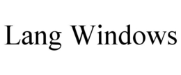 LANG WINDOWS trademark