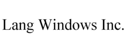 LANG WINDOWS INC. trademark