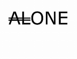 ALONE trademark