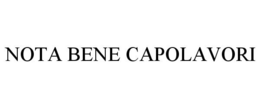 NOTA BENE CAPOLAVORI trademark