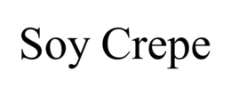 SOY CREPE trademark