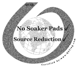 NP-100 NO SOAKER PADS SOURCE REDUCTION CERTIFIED BY: WWW.QSTING.COM trademark