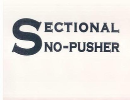 SECTIONAL NO-PUSHER trademark