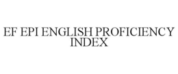 EF EPI ENGLISH PROFICIENCY INDEX trademark